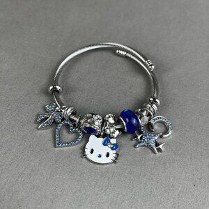 454 Blue Hello Kitty Bracelet cute